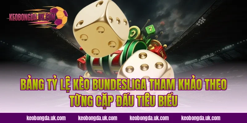 Bảng Tỷ Lệ Kèo Bundesliga Tham Khảo Theo Từng Cặp Đấu Tiêu Biểu
